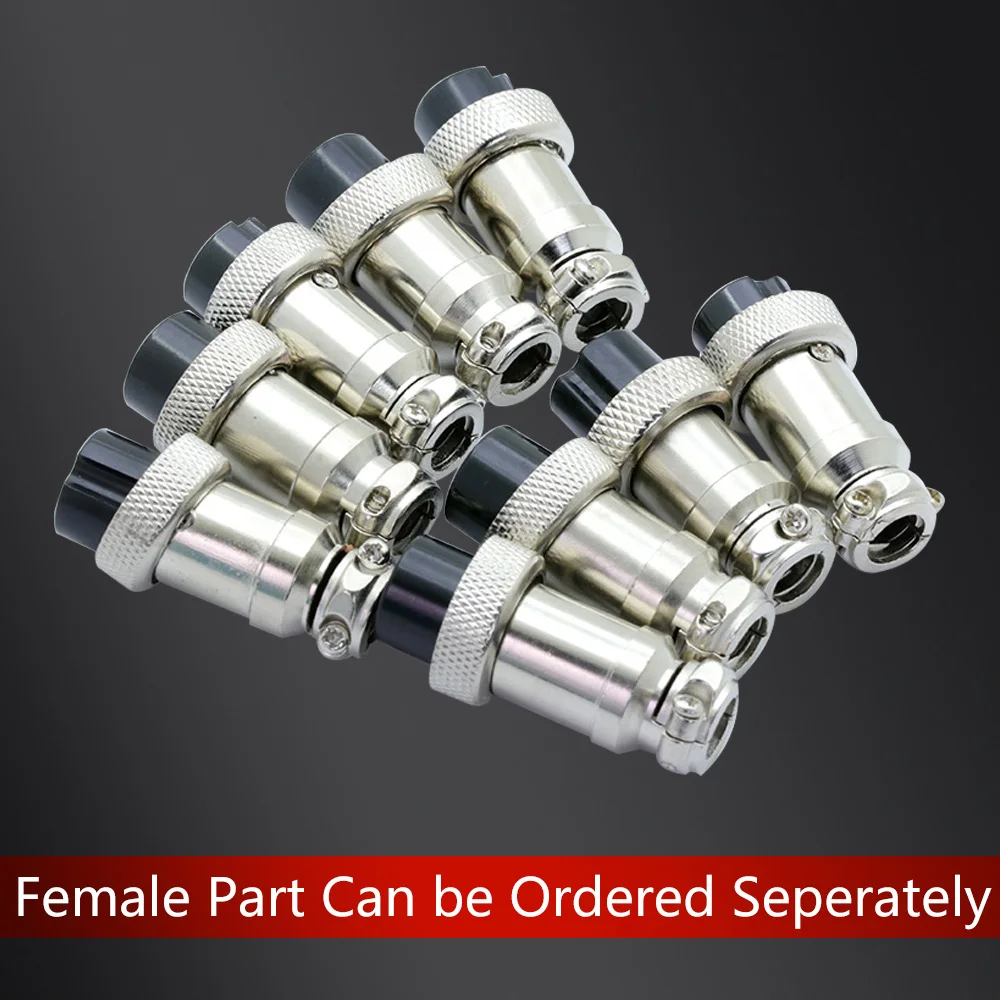 Wire Connector Terminals Wire Connector Electrical Connectors Electrical Connector Cable Connector 10sets/lot GX16 2/3/4/5/6/7/8/9 Pin Male & Female 16mm L70-78 Circular Aviation Socket Plug Wire Panel XLR Connector