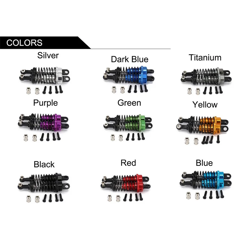 2 шт. масляный регулируемый амортизатор 65 мм для радиоуправляемой машины 1/18 WLtoys