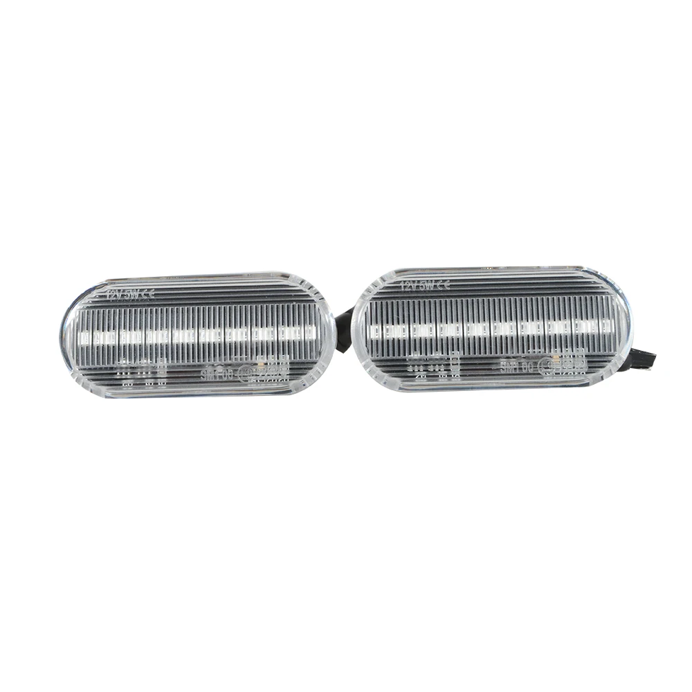 

2Pcs Car LED Dynamic Side Marker Light Yellow Turning Signal Blinker Lamp 12V Exterior Strobe Light For VW T5 Golf Passat Polo