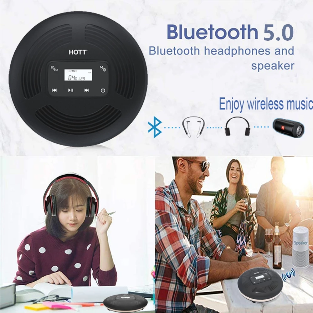 5.0, com transmissor fm, botão touch e