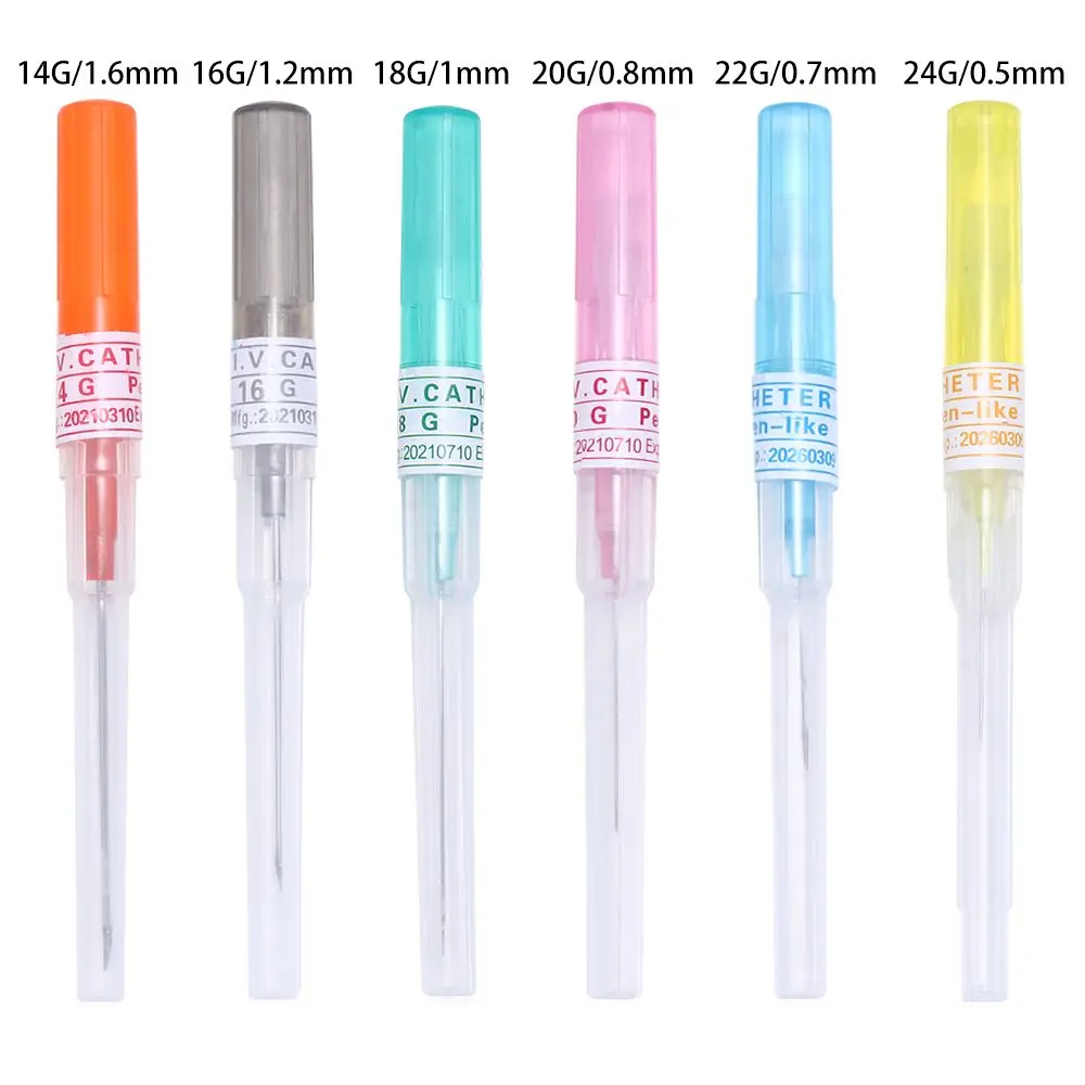 Body Piercing Jewelry 316 Stainless Steel Catheter Cannula Body Piercing Needles Fashion Jewelry Puncture Needle Ear Nose Navel Stud 14/16/18/24G
