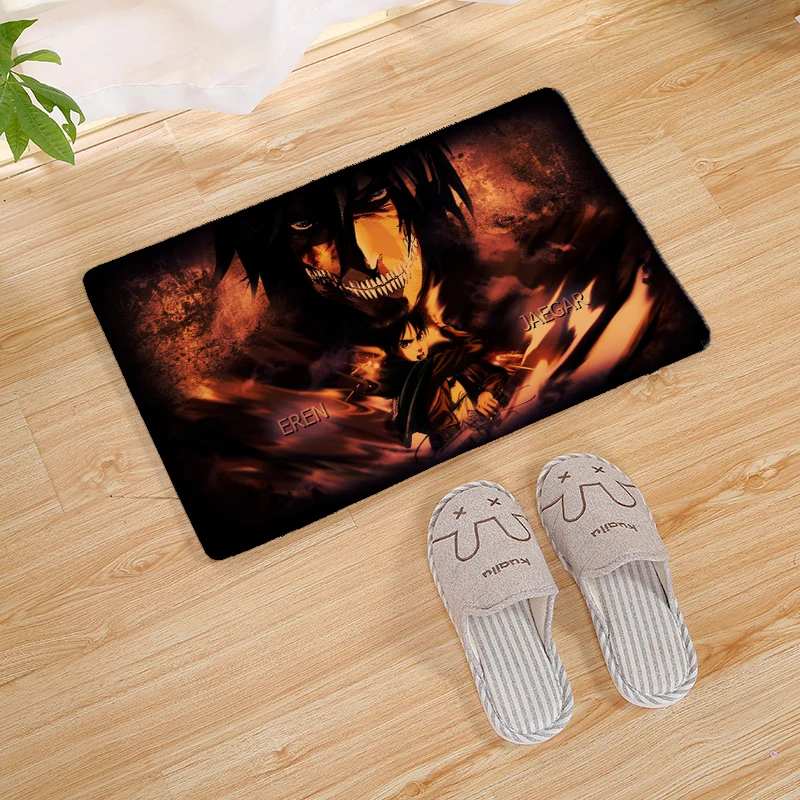 Attack on Titan печать современный домашний коврик стелька кухонный ковер крытый Открытый Добро пожаловать ванная комната Противоскользящие