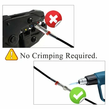 

Heat Shrink Terminals Solder Seal Sleeve Wire Connector Waterproof Supplies Set
