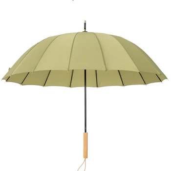 

16K Big Golf Umbrella Rain Women Men Long Handle Business Umbrellas Windproof Strong Stick Umbrellas Paraguas