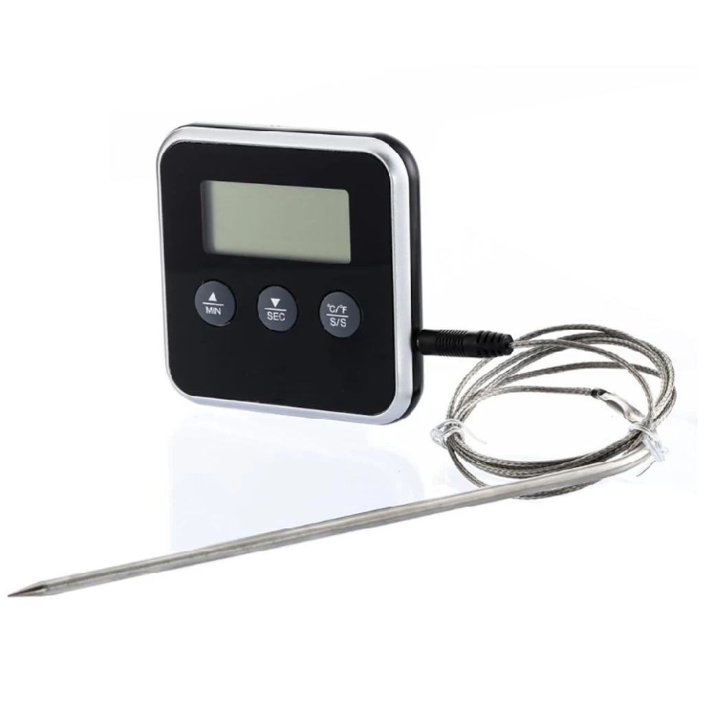 

Drop Ship Manufacturer Barbecue Food Electronic Digital Display Household Probe Barbecue Thermometer Barbecue Fork