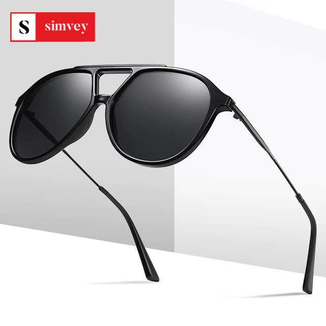 2020 Fashion Oversized Polarized Sunglasses Vintage Women Mens Aviator Sunglasses Brand Design 1