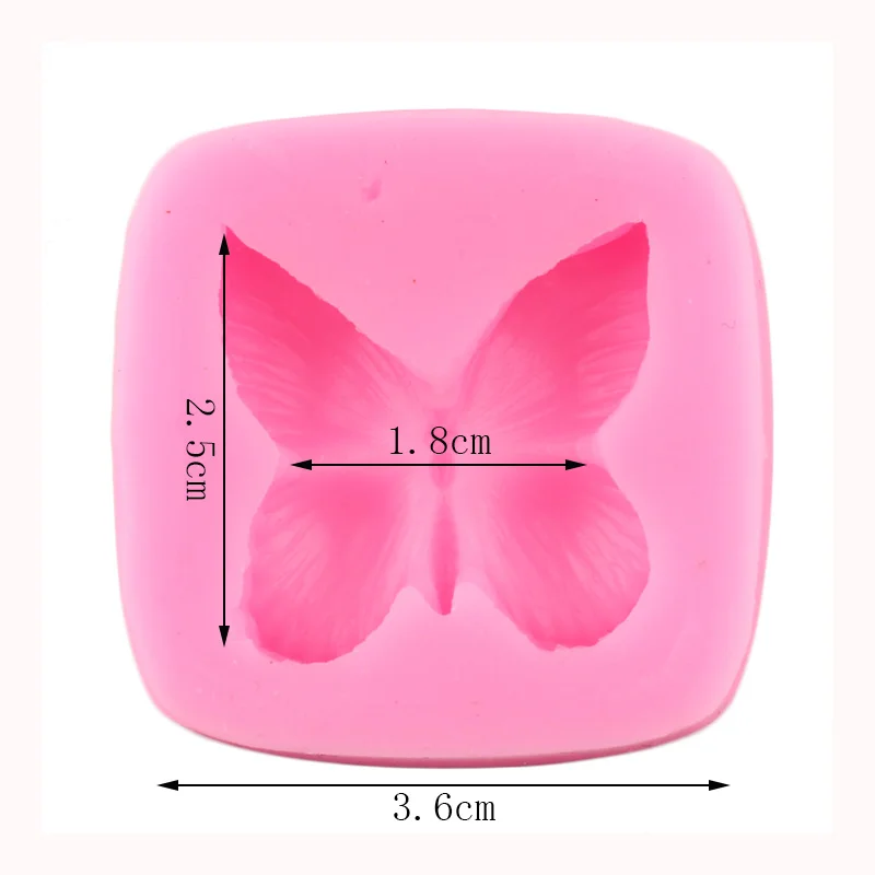 3D Butterfly Silicone Mold Polymer Clay Candy Mould Cupcake Topper  Decorations