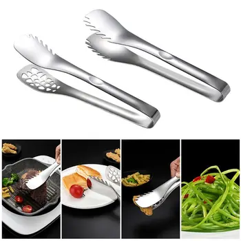 

Food Bread Tongs 304 Stainless Steel Kitchen Baking Clip for Buffet Steak Barbecue Tool Cooking Pastry Clamp