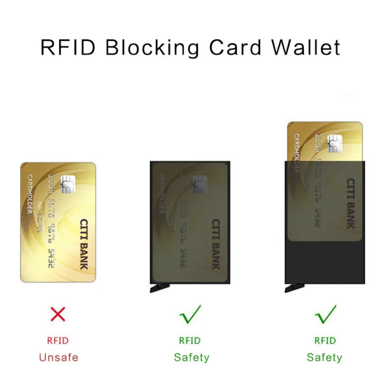 ZOVYVOL визитная карточка модный унисекс автоматический RFID держатель для карт