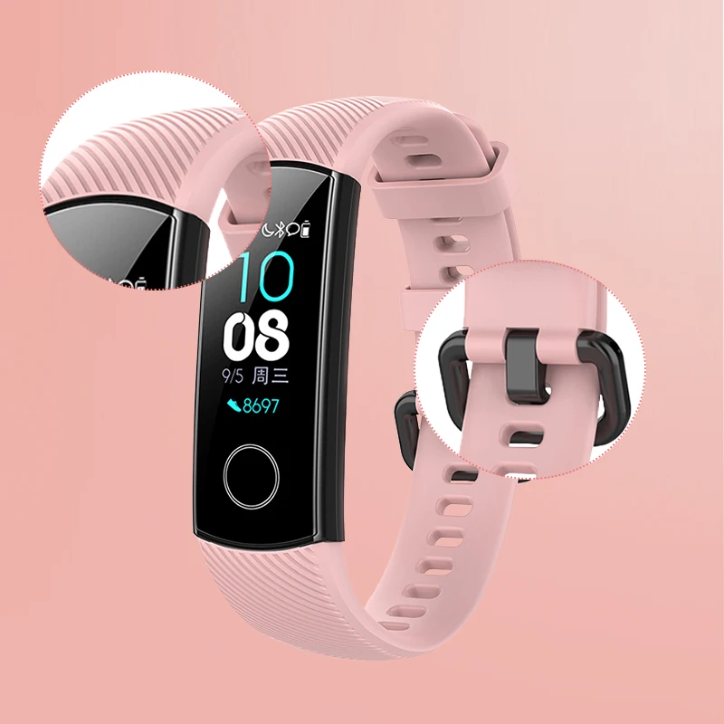 Силиконовый браслет для huawei honor Band 4 спортивный автоматизированный браслет ремень на Huawe honor band 5 honor 4 honor 5 Аксессуары