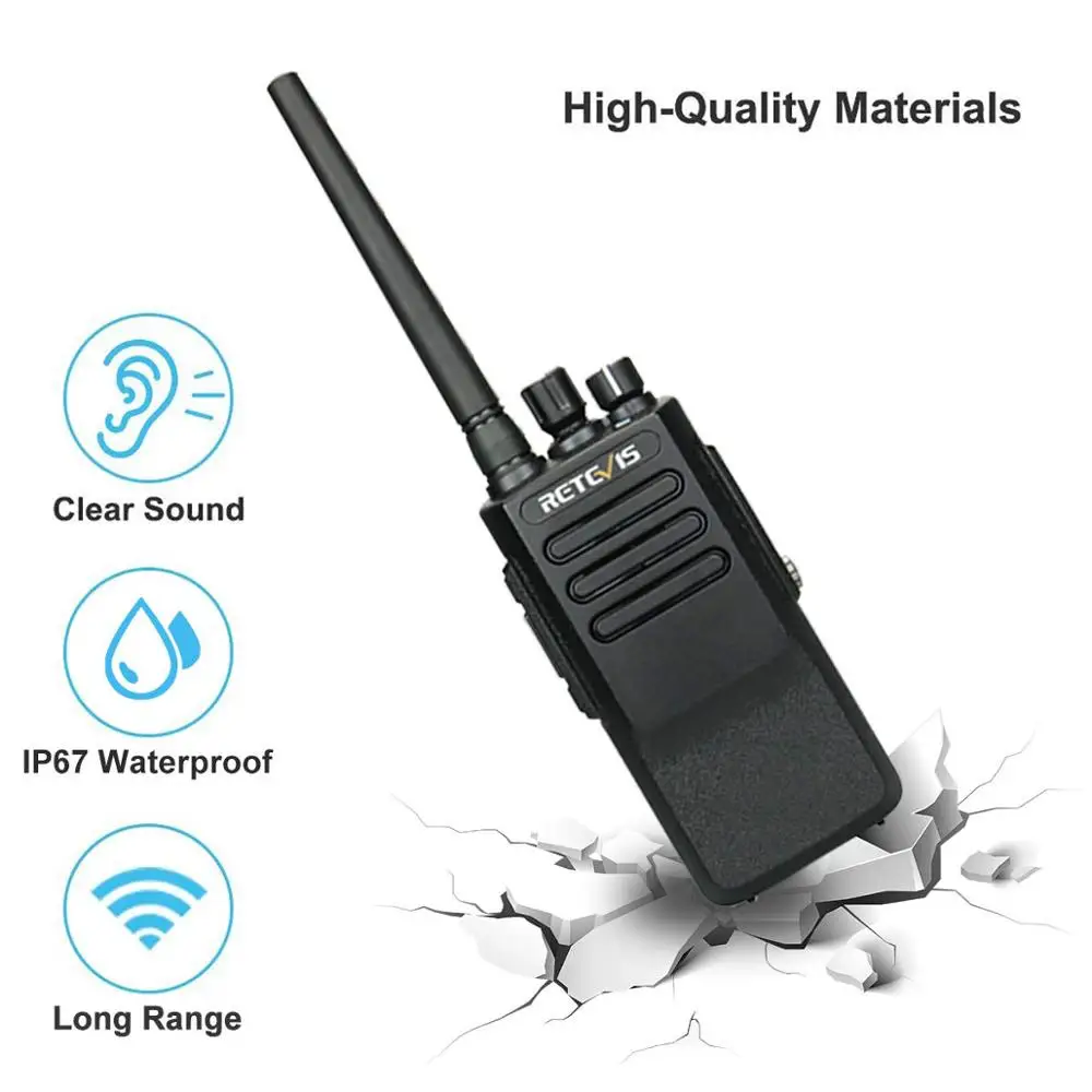 Retevis RT50 10W Walkie Talkie Digital DMR Radio IP67 Waterproof UHF 400 470 Mhz Dual Time 3