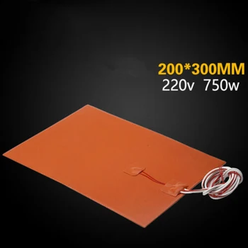 

1pc Heater Pad Silica Gel Rubber Carpet Compatible For 3D Printer Tools Supply