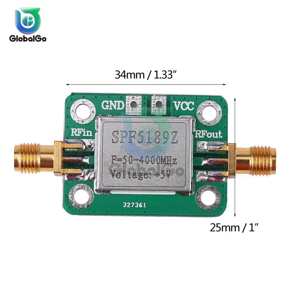 SPF5189 RF малошумный усилитель модуль 50-4000MHz NF = 0.6dB-с защитный чехол приемник сигнала модуль усилителя