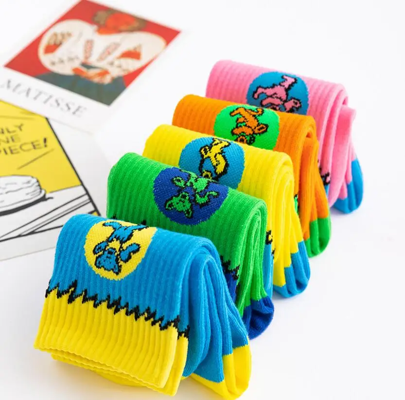 Neue Mode Frauen sb Dunks niedrige Socken Persönlichkeit heißer Verkauf bunte Tanzbär Match Gezeiten Jugend Socken für Männer – Detail 2