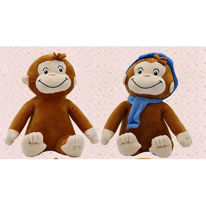 Curious George Plush Doll Animal Boots Monkey orangutan Plush Stuffed Toys For Boys and Girls