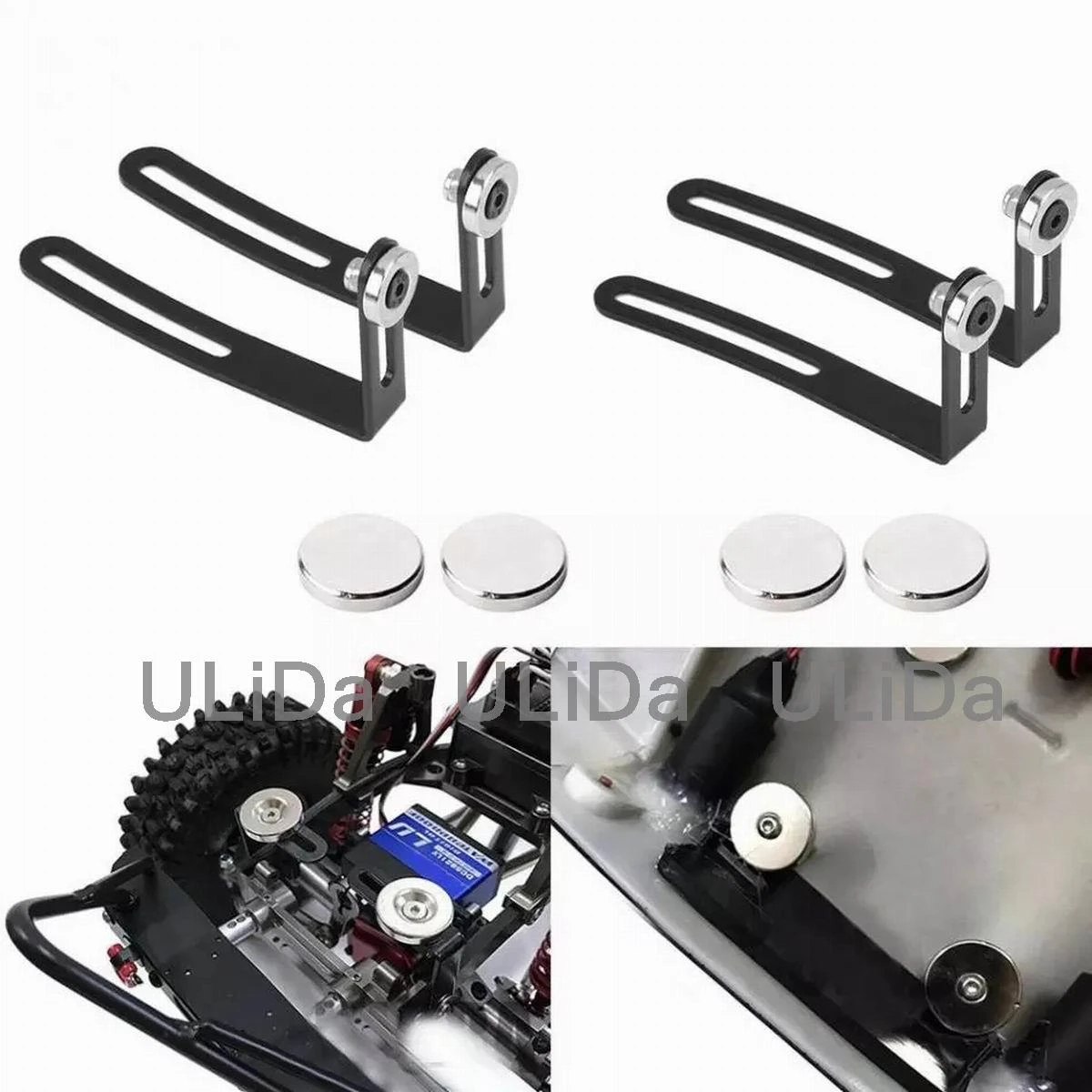 RC Shell Body Mount L-Bracket for Axial SCX10 D90 1//10 RC Crawler