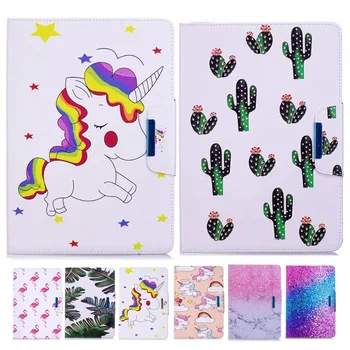 

For iPad Pro 11 Case 2020 Kawaii Kids Unicorn Flamingo Painting PU Leather Smart Cover Funda For iPad Pro 11 2020