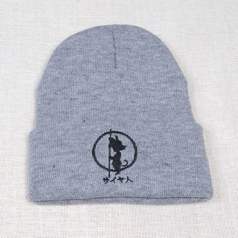 Высокое качество Dragon Ball Z Wukong шапка skullies Хип-хоп шапка зимняя теплая шапка Модная вязаная зимняя шапка