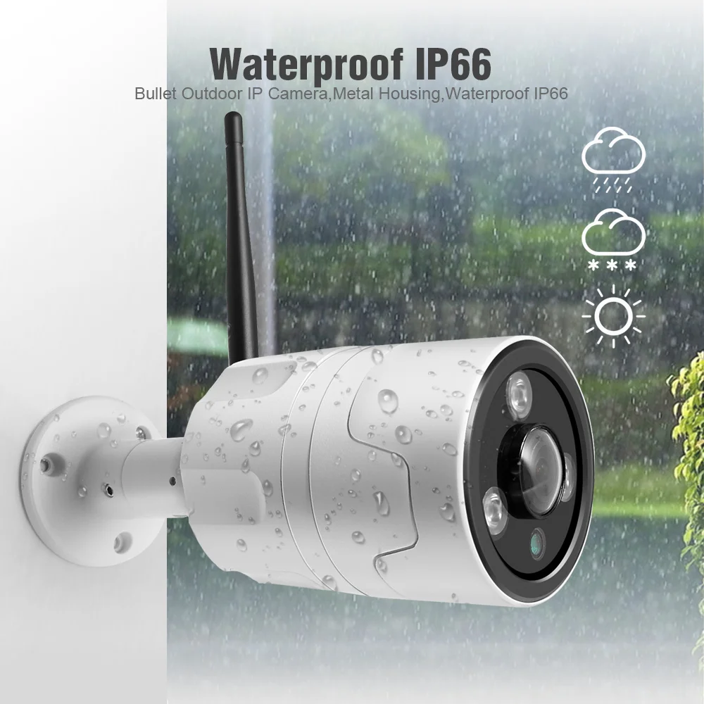  Outdoor WIFI IP Camera ONVIF 1080P Fisheye Lens 180 Degrees View Security Bullet Day/Night View Hom - 32882187122