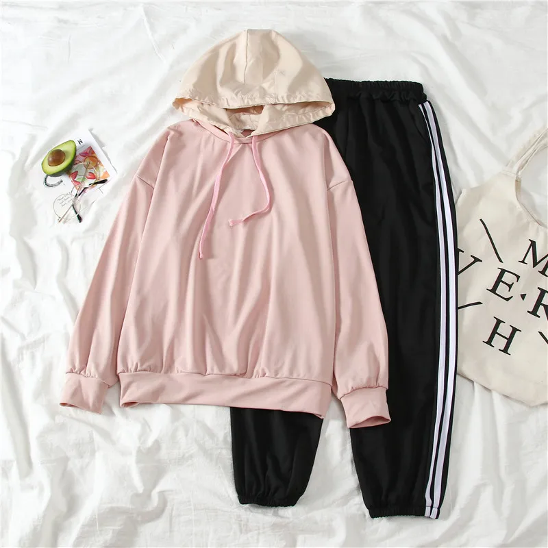

9040 # [Photo Shoot] Supply of Goods Stability Lower Rack 2020 Spring Summer Long Sleeve Fashion & Sports WOMEN'S Suit Hooded