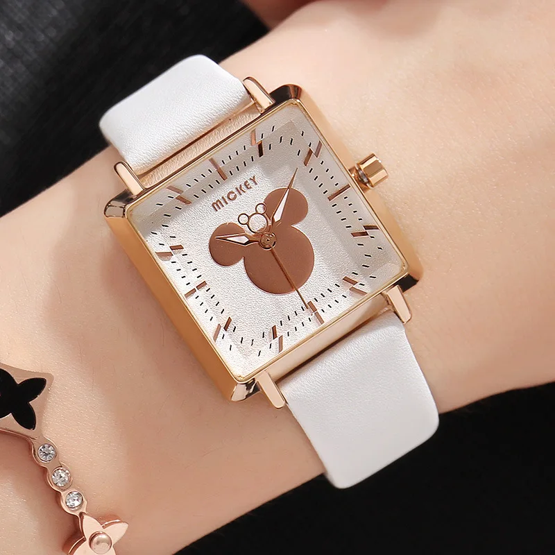 

Women's Fashion Watch Square Simple Style Quartz Watch Disney Watch 258