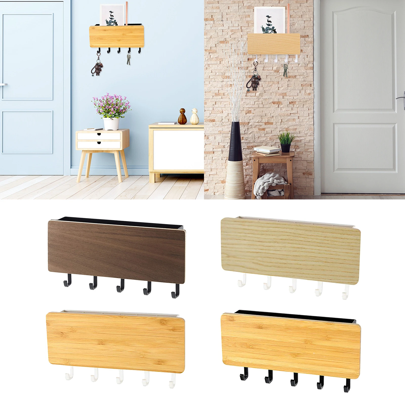 Wall Hook Dog Leash Key Holder Mail Organizer Storage Shelf for Coat Hat Bag Key Wall Hook Dog Leash Key Holder Mail Organizer Storage Shelf for Coat Hat Bag Key