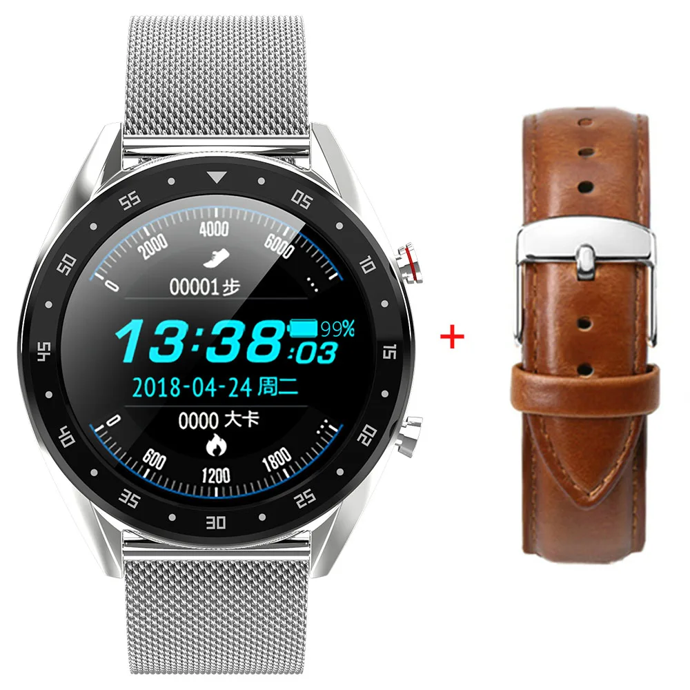 S add B leather Torntisc Смарт-часы с функцией ответа на звонок ЭКГ PPG сменный кожаный ремешок умный браслет для мужчин и женщин водонепроницаемый IP68 для Android IOS - Цвет: S add B leather