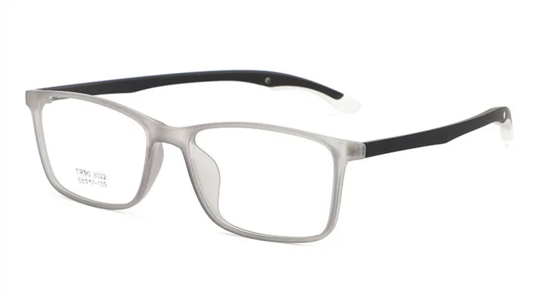 C2 Matte Gray Стильные TR90 очки легкие Гибкая оптическая оправа очки женские, мужские Rx-able рецептурная рамка регулируемый темп - Цвет оправы: C2 Matte Gray
