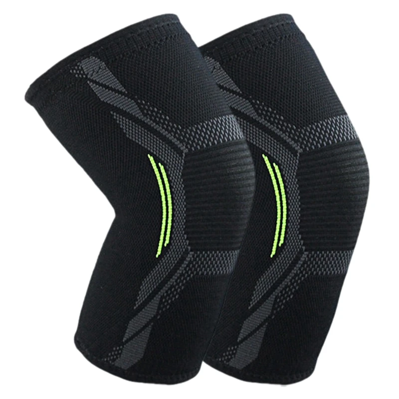 2 Pcs Breathable Basketball Football Sports Kneepad High Elastic Volleyball Knee Pads Brace Training Knee Support Protect, S& M
