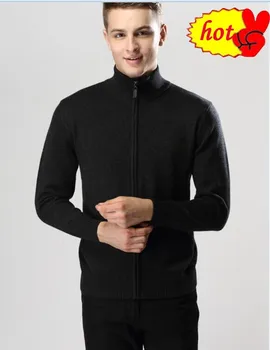 

Men's 2020 Autumn/winter Cardigan Sweater Cashmere Turtleneck Pure Overcoat for Male Sweater Clothing