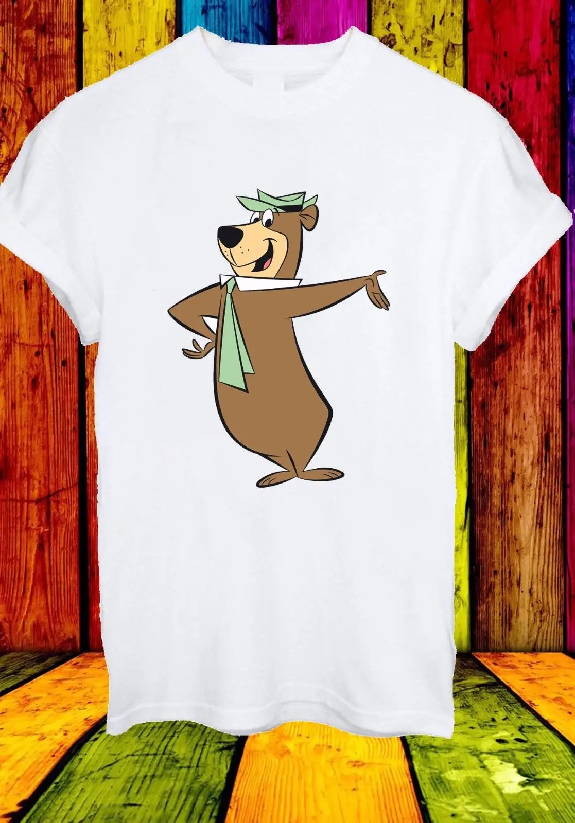 Медведь Йог с героями мультфильмов Boo Cindy Ranger Мужская и женская футболка унисекс