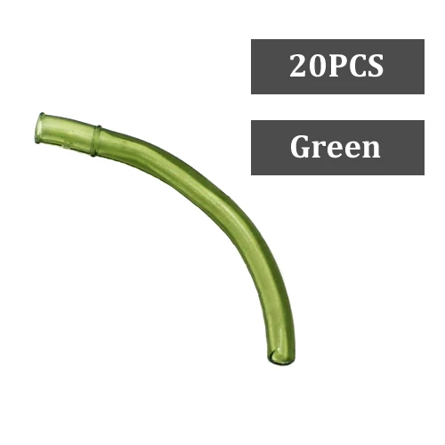 20PCS-Green 20 шт. рыболовные аксессуары для ловли карпа с выравнивателем для бассейна, противозапутывающие резиновые рукава, леска для ловли карпа, инструмент для ловли карпа - Цвет: 20PCS-Green