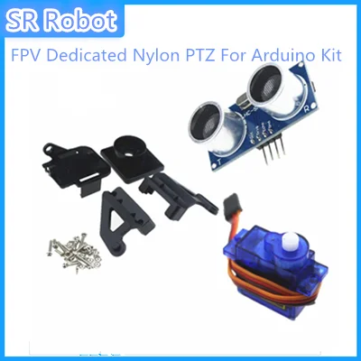 FPV специальный нейлоновый PTZ для Arduino Kit с помощью ультразвукового модуля HC SR04 + 9G