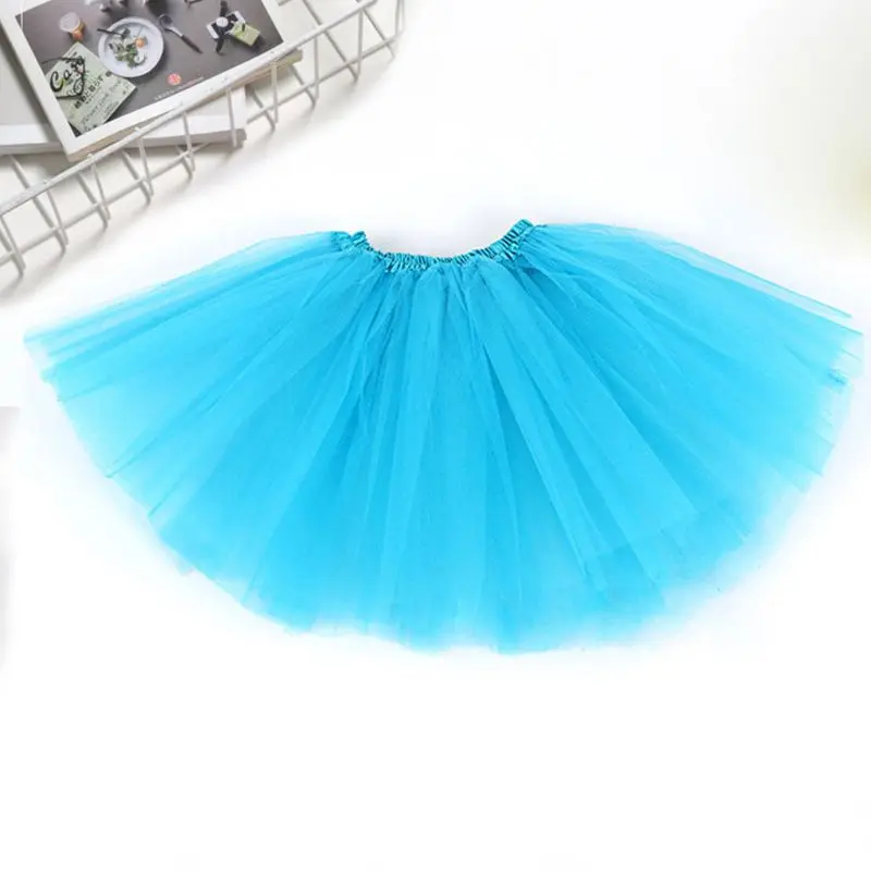Jupe Tutu Pour Bébé Fille En Tulle Duveteux Couleur Unie Fête D'anniversaire Danse Princesse Robe Vêtements Enfants, Gris, 6 à 12 Mois