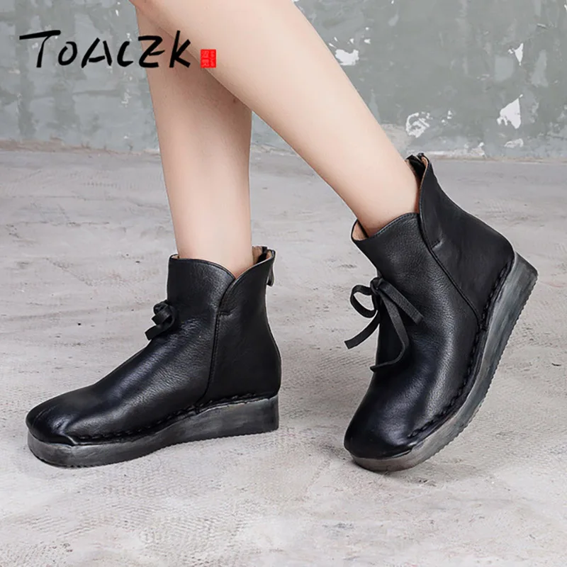 Bootie/женские осенне-зимние ботинки в винтажном стиле ковбойские на толстой