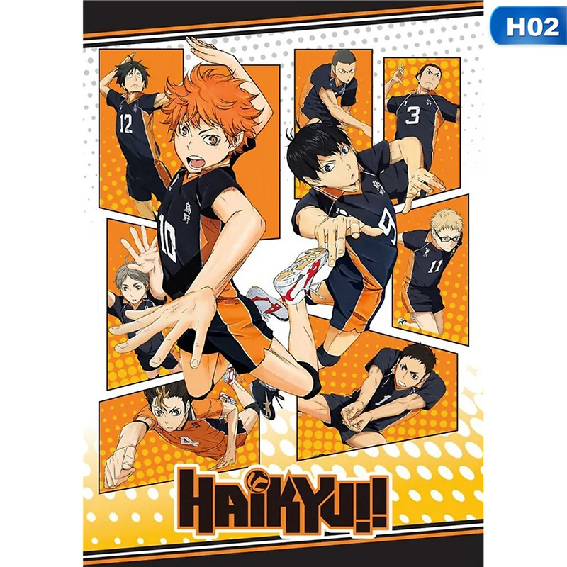 Quadro decorativo Poster Haikyu Anime Volei Personagens para sala quarto em  Promoção na Americanas