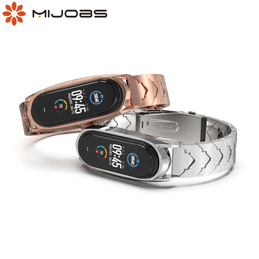 Ремешок для Xiaomi Miband 5 браслет Mi Band 4 металлический ремешок 3 Pulseira