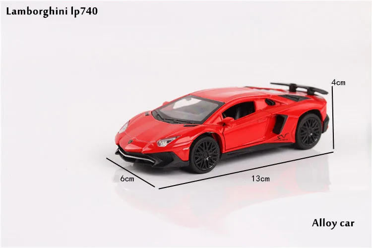 LP740 спортивный автомобиль 1/32 литая под давлением модель металлического сплава Высокая симуляция машинки огни Игрушки транспортные средства для детей Подарки для детей