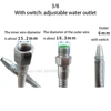 1/2"1/4" 3/8" Metal Flexible Water Oil Coolant Pipe Hoses Lathe Cooling Round Nozzle With Rotary Switch For CNC Machine 5