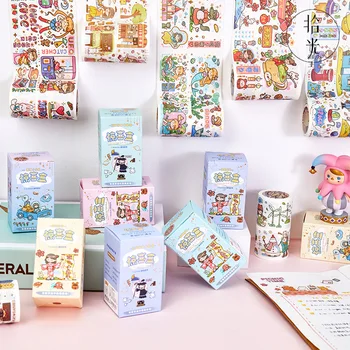 

Light Adhesive Tape Blind Box Surprise Box Season 2 Fresh and Lovely Figure Bronze Hand Tent DIY Material Stickers