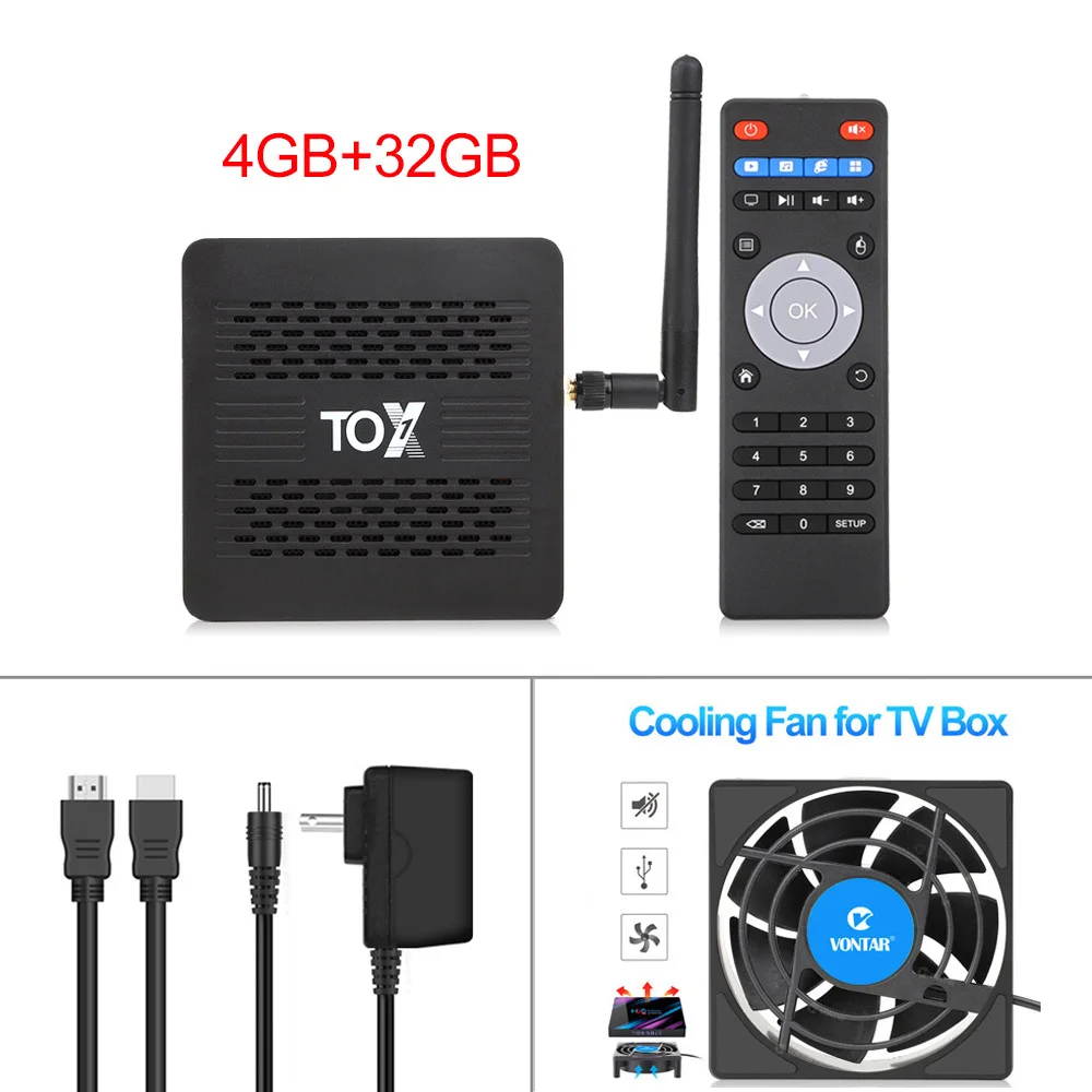 indoor digital tv antenna TOX 1 Android TV Box Smart Box 9.0 Amlogic S905X3 TOX1 4G RAM 32 ROM 2.4G/5G WiFi 1000M BT4.2 Set Top Box support Dolby Audio 4K tv antenna TV Receivers