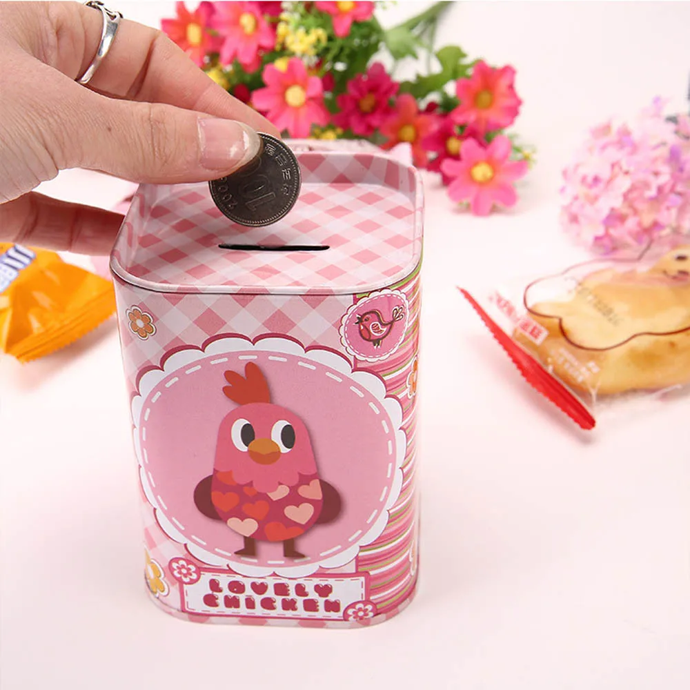 

Tinplate piggy bank moneybox for money alcancias alcancia candy machine Savings Tank piggy bank safe tirelire kumbara @25