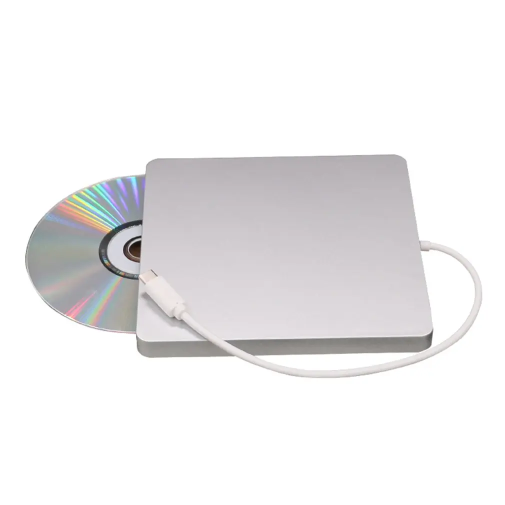 Portable Type-C DVD CD RW External Slot-in Drive Burner Writer Mobile Optical Drive for Laptop & Desktop & Notebook