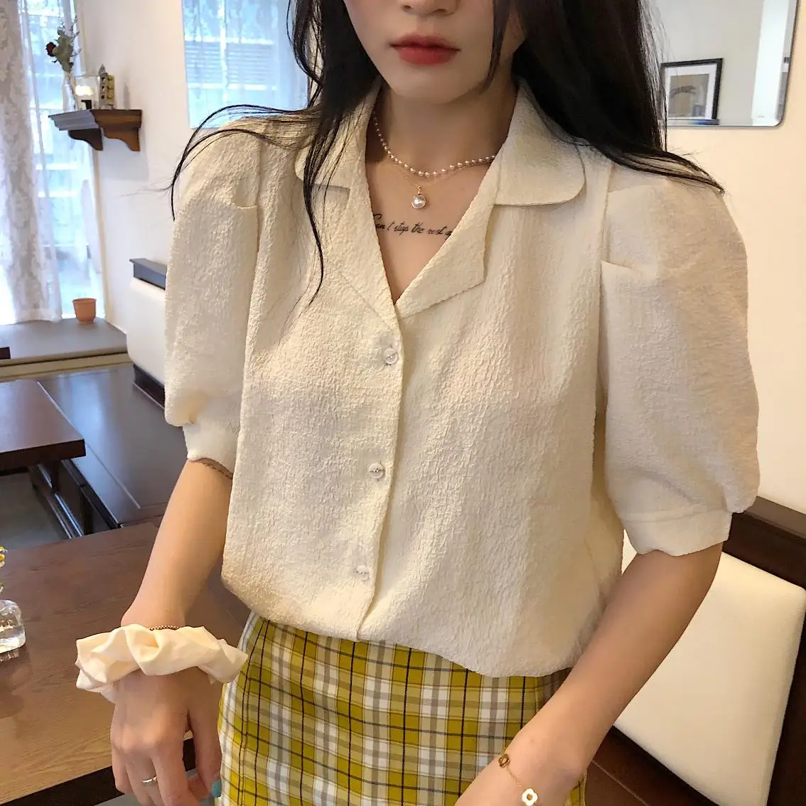 Новая весенняя винтажная белая рубашка женские топы больших размеров женская