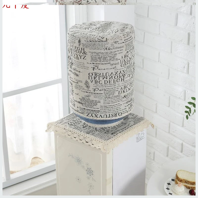 simple 18.9L standard water dispenser cover set dustproof cloth cover for water cooler barrel home decor