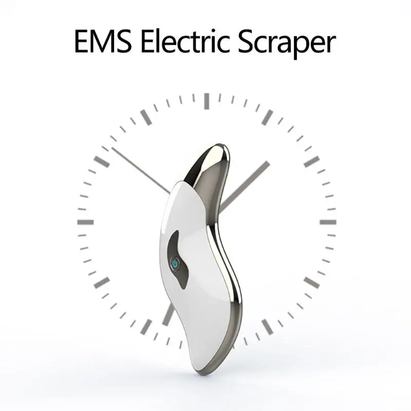 EMS Электрический скребок для лица, шеи, удаления морщин, устройство для массажа, инструмент для лифтинга лица