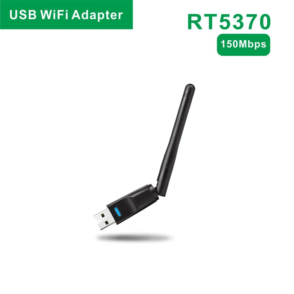 Wifi-адаптер с антенной USB Wifi 150 Мбит/с Ralink RT5370 беспроводная сетевая карта Mini USB 2,0 PC LAN Wi-Fi приемник Dongle 802,11 b/g/n