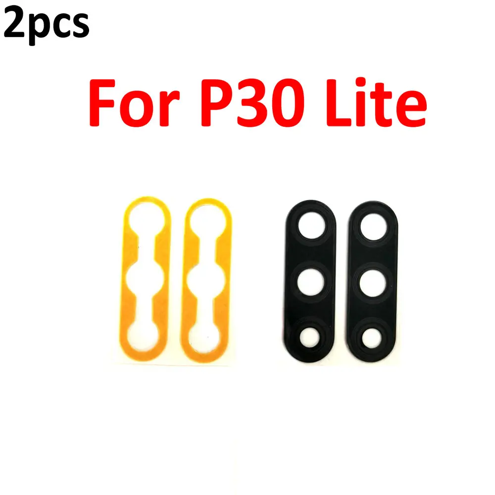 

2pcs For Huawei P30 Lite New Rear Camera Glass Lens Cover with Adhesive Sticker Repair Parts