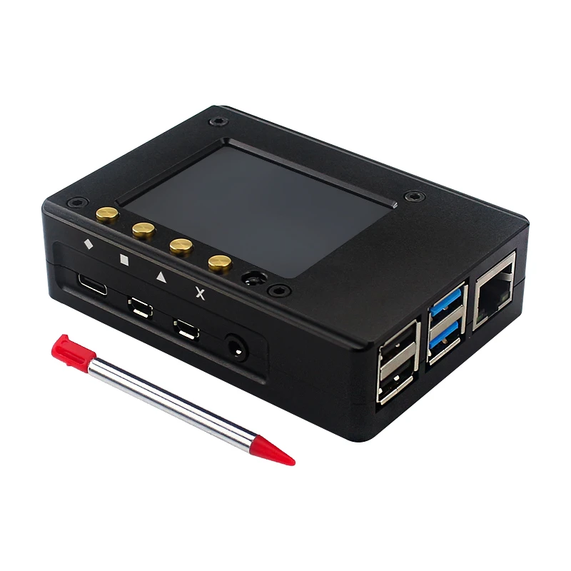 Display para Raspberry Sensível ao Toque Capa de Alumínio Cnc com Ventilador e Display Modelo Tela 320x240 Tft pi 4 2.4 2 de alumínio cnc com ventilador e display para raspberry pi 4