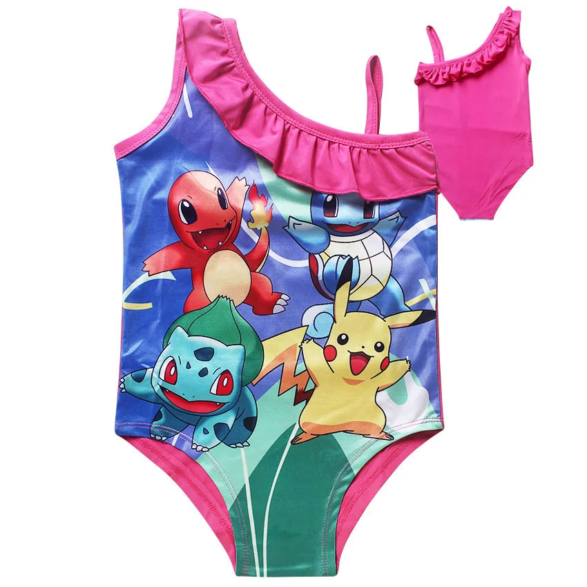 2019 купальники PIKACHU pokemon go женский купальник-бикини детский купальный костюм для